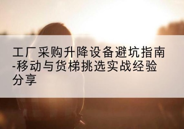 涉县移动式升降机怎么选-工厂采购升降设备避坑指南-移动与货梯挑选实战经验分享